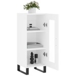 vidaXL Servantă, alb, 34,5x34x90 cm, lemn compozit vidaXL Servantă, alb, 34,5x34x90 cm, lemn compozit