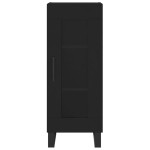 vidaXL Servantă, negru, 34,5x34x90 cm, lemn compozit