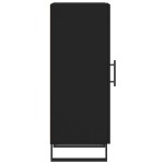 vidaXL Servantă, negru, 34,5x34x90 cm, lemn compozit
