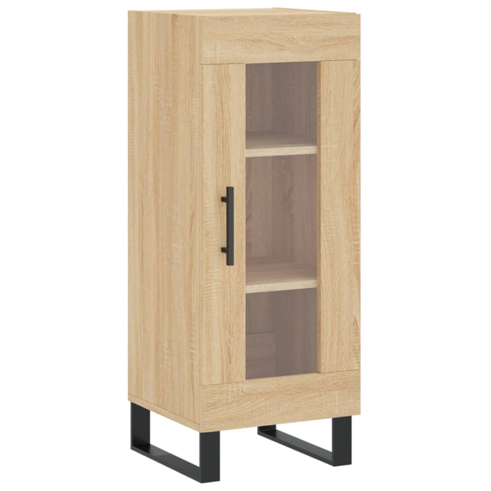 vidaXL Servantă, stejar sonoma, 34,5x34x90 cm, lemn compozit