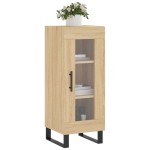 vidaXL Servantă, stejar sonoma, 34,5x34x90 cm, lemn compozit