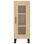 vidaXL Servantă, stejar sonoma, 34,5x34x90 cm, lemn compozit