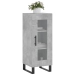 vidaXL Servantă, gri beton, 34,5x34x90 cm, lemn compozit vidaXL Servantă, gri beton, 34,5x34x90 cm, lemn compozit