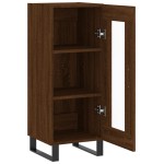 vidaXL Servantă, stejar maro, 34,5x34x90 cm, lemn compozit