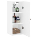 vidaXL Dulap montat pe perete, alb, 34,5x34x90 cm vidaXL Dulap montat pe perete, alb, 34,5x34x90 cm