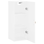 vidaXL Dulap montat pe perete, alb, 34,5x34x90 cm vidaXL Dulap montat pe perete, alb, 34,5x34x90 cm