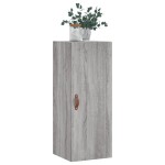 vidaXL Dulap montat pe perete, gri sonoma, 34,5x34x90 cm