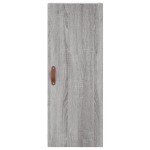 vidaXL Dulap montat pe perete, gri sonoma, 34,5x34x90 cm