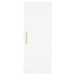 vidaXL Dulap montat pe perete, alb, 34,5x34x90 cm