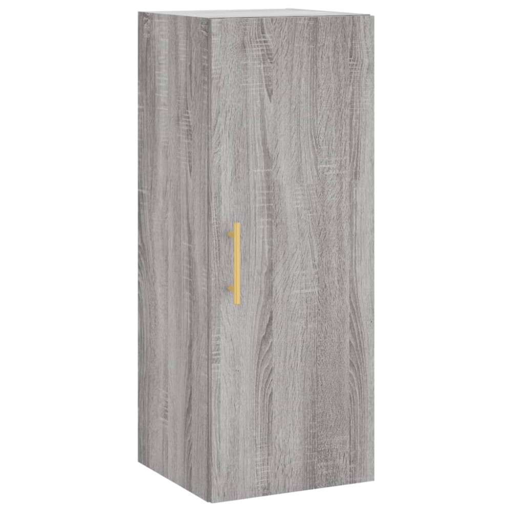 vidaXL Dulap montat pe perete, gri sonoma, 34,5x34x90 cm