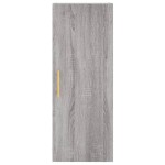 vidaXL Dulap montat pe perete, gri sonoma, 34,5x34x90 cm