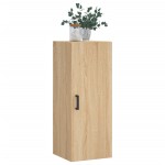 vidaXL Dulap montat pe perete, stejar sonoma, 34,5x34x90 cm