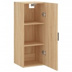vidaXL Dulap montat pe perete, stejar sonoma, 34,5x34x90 cm