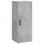vidaXL Dulap montat pe perete, gri beton, 34,5x34x90 cm vidaXL Dulap montat pe perete, gri beton, 34,5x34x90 cm