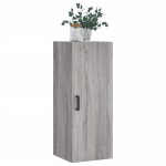 vidaXL Dulap montat pe perete, gri sonoma, 34,5x34x90 cm