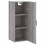 vidaXL Dulap montat pe perete, gri sonoma, 34,5x34x90 cm