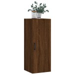 vidaXL Dulap montat pe perete, stejar maro, 34,5x34x90 cm