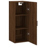 vidaXL Dulap montat pe perete, stejar maro, 34,5x34x90 cm