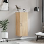 vidaXL Dulap montat pe perete, stejar sonoma, 34,5x34x90 cm