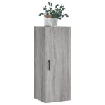 vidaXL Dulap montat pe perete, gri sonoma, 34,5x34x90 cm