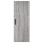vidaXL Dulap montat pe perete, gri sonoma, 34,5x34x90 cm