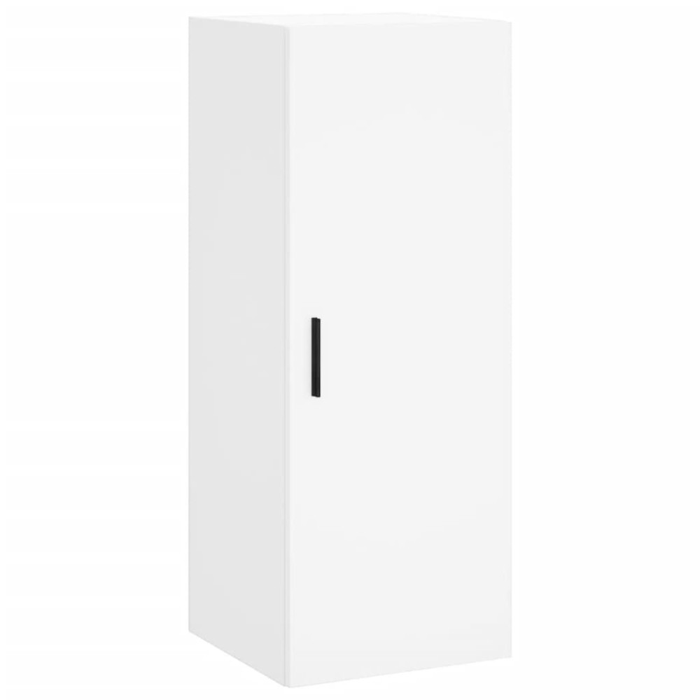 vidaXL Dulap montat pe perete, alb, 34,5x34x90 cm