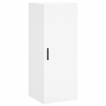 vidaXL Dulap montat pe perete, alb, 34,5x34x90 cm