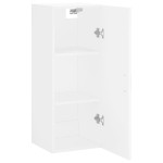 vidaXL Dulap montat pe perete, alb, 34,5x34x90 cm