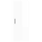 vidaXL Dulap montat pe perete, alb extralucios, 34,5x34x90 cm