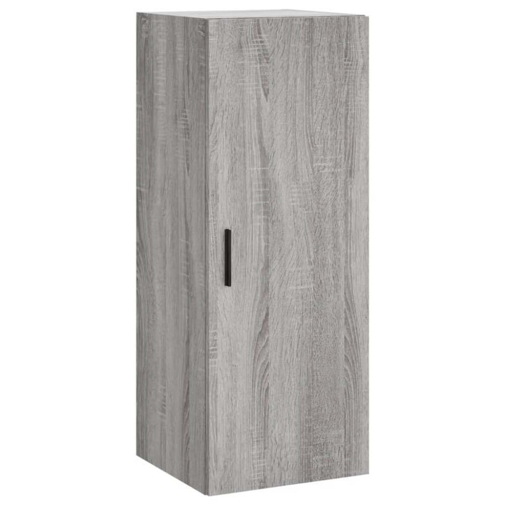 vidaXL Dulap montat pe perete, gri sonoma, 34,5x34x90 cm