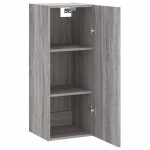 vidaXL Dulap montat pe perete, gri sonoma, 34,5x34x90 cm