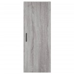 vidaXL Dulap montat pe perete, gri sonoma, 34,5x34x90 cm