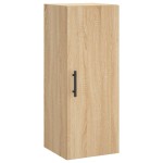 vidaXL Dulap montat pe perete, stejar sonoma, 34,5x34x90 cm