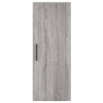 vidaXL Dulap montat pe perete, gri sonoma, 34,5x34x90 cm