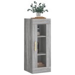 vidaXL Dulap montat pe perete, gri sonoma, 34,5x34x90 cm
