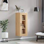 vidaXL Dulap montat pe perete, stejar sonoma, 34,5x34x90 cm