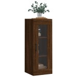 vidaXL Dulap montat pe perete, stejar maro, 34,5x34x90 cm