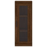 vidaXL Dulap montat pe perete, stejar maro, 34,5x34x90 cm