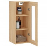 vidaXL Dulap montat pe perete, stejar sonoma, 34,5x34x90 cm