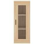 vidaXL Dulap montat pe perete, stejar sonoma, 34,5x34x90 cm