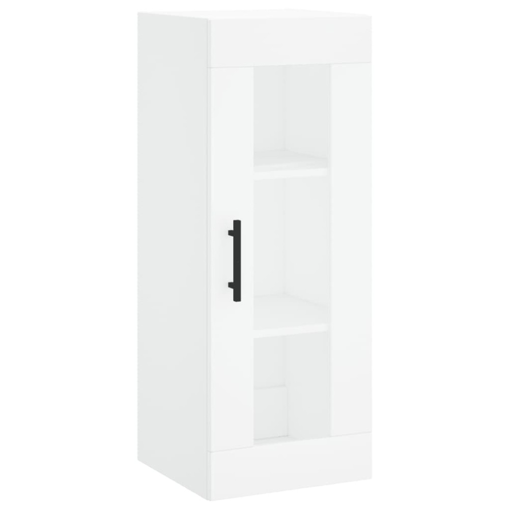vidaXL Dulap montat pe perete, alb, 34,5x34x90 cm