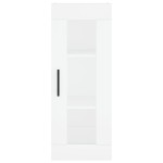vidaXL Dulap montat pe perete, alb, 34,5x34x90 cm