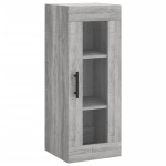 vidaXL Dulap montat pe perete, gri sonoma, 34,5x34x90 cm