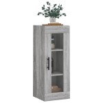 vidaXL Dulap montat pe perete, gri sonoma, 34,5x34x90 cm