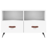vidaXL Comodă TV, alb, 80x36x50 cm, lemn prelucrat vidaXL Comodă TV, alb, 80x36x50 cm, lemn prelucrat