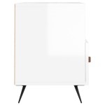 vidaXL Comodă TV, alb extralucios, 80x36x50 cm, lemn prelucrat vidaXL Comodă TV, alb extralucios, 80x36x50 cm, lemn prelucrat