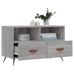 vidaXL Comodă TV, gri sonoma, 80x36x50 cm, lemn prelucrat vidaXL Comodă TV, gri sonoma, 80x36x50 cm, lemn prelucrat