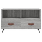 vidaXL Comodă TV, gri sonoma, 80x36x50 cm, lemn prelucrat vidaXL Comodă TV, gri sonoma, 80x36x50 cm, lemn prelucrat