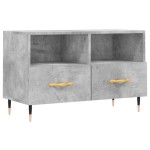 vidaXL Comodă TV, gri beton, 80x36x50 cm, lemn compozit vidaXL Comodă TV, gri beton, 80x36x50 cm, lemn compozit