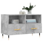 vidaXL Comodă TV, gri beton, 80x36x50 cm, lemn compozit vidaXL Comodă TV, gri beton, 80x36x50 cm, lemn compozit